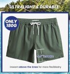 MaaMgic Men's Quick-Dry Stretch Swim Trunks 5.5