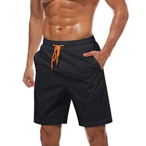 TACVASEN Men's Quick Dry Swimming Shorts - Black