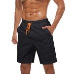TACVASEN Men's Quick Dry Swimming Shorts - Black