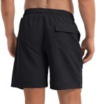 TACVASEN Men's Quick Dry Swimming Shorts - Black