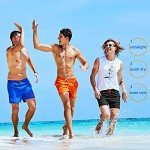 Men's Quick Dry Swim Trunks with Pockets - Black