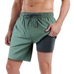 Men's 7" Quick-Dry Swim Trunks with Pockets