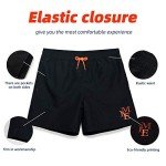 Men's Quick Dry Swim Trunks with Pockets - Black