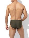 Arjen Kroos Men's Low Waist Swim Briefs - Army Green