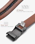 BOSTANTEN Men's Leather Automatic Ratchet Belt