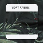 Men's Green Printed Swim Briefs with Drawstring