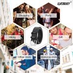 Men's Double Prong Leather Belt - Black