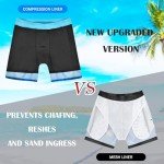 Men's 2-in-1 Quick-Dry Swim Trunks - Coconut Tree