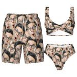 Personalized Couple's Swim Trunks for Men