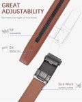 BOSTANTEN Men's Leather Automatic Ratchet Belt