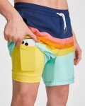 MaaMgic Men's 2-in-1 Quick-Dry Swim Shorts