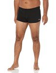 Speedo Men's Black Solid Square Leg Swimsuit