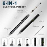 Men's Leather Quartz Watch & Accessories Gift Set