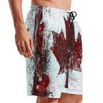 Men’s Quick Dry Swim Shorts with Pockets - Red