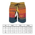 Funny Men's Swim Trunks with Pockets - Banana Design