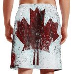 Men’s Quick Dry Swim Shorts with Pockets - Red