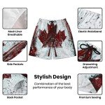 Men’s Quick Dry Swim Shorts with Pockets - Red