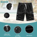 Men's Quick Dry Lightweight Swim Trunks - Black
