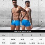 Men's Quick Dry Blue Swim Shorts with Drawstring