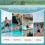 Men's Quick Dry Lightweight Swim Trunks - Black