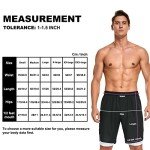 Men's Red Swim Trunks with Compression Liner