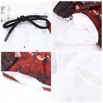 Men’s Quick Dry Swim Shorts with Pockets - Red