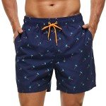 Bright Colored Men's Swim Trunks for Vacation