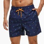Bright Colored Men's Swim Trunks for Vacation