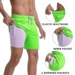 Men's 2-in-1 Swim Trunks with Compression Liner