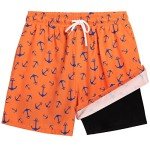 Men's Quick-Dry Swim Trunks with Compression Liner