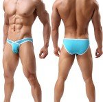 CSMARTE Men's Sexy Mesh Bulge Pouch Briefs