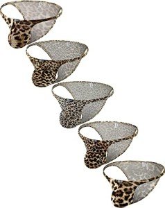 iKingsky Men's Cheeky Leopard Briefs - 5 Pack