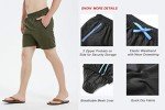 Men's Dark Grey Swim Shorts with Zipper Pockets