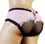Aishani Men's Lace Hipster Pouch Panties - Pink