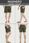 Men's Dark Grey Swim Shorts with Zipper Pockets
