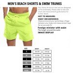 Men's Quick Dry Yellow Beach Shorts with Pockets