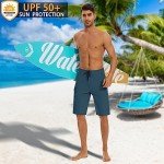 MIVEI Men's 22" Quick-Dry Board Shorts with Pockets