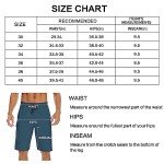 MIVEI Men's 22" Quick-Dry Board Shorts with Pockets