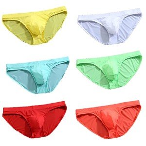 Men's Ice Silk Bikini Underwear 6-Pack