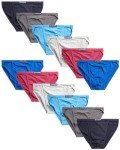 Men's 12-Pack Low-Rise String Bikini Briefs