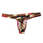 CSMARTE Men's Camouflage Low Rise Thong - 4 Pack