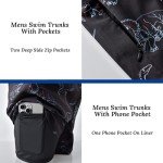 Men's 5.5" Dinosaur Print Swim Trunks