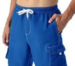 Rdruko Men's Quick Dry Swim Shorts - Sapphire Blue