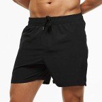 FEOYA Men's Quick Dry Swim Shorts with Pockets