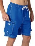 Rdruko Men's Quick Dry Swim Shorts - Sapphire Blue