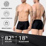 Black Quick Dry Men's Swim Briefs with Pockets