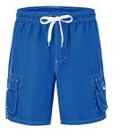 Rdruko Men's Quick Dry Swim Shorts - Sapphire Blue