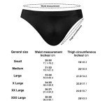 Men's Swim Brief with Gay Pride Flag Design