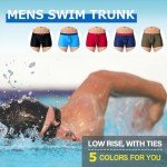 Black Quick Dry Men's Swim Briefs with Pockets