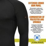 RDX Men's Quick-Dry Rash Guard and Base Layer